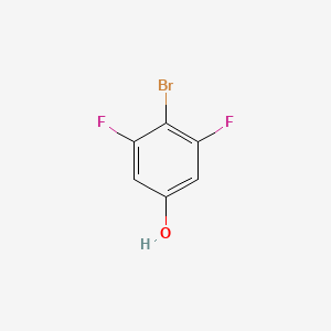 4-Bromo-3,5-difluorophenol chemical structure (CAS 130191-91-2)