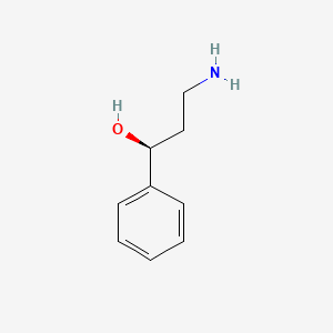 (S)-3-Amino-1-phenylpropan-1-ol chemical structure (CAS 130194-42-2)