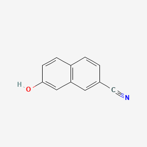 7-Hydroxy-2-naphthonitrile chemical structure (CAS 130200-58-7)