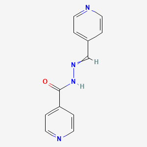 N'-(Pyridin-4-ylmethylene)isonicotinohydrazide chemical structure (CAS 13025-99-5)