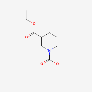 Ethyl 1-Boc-3-piperidinecarboxylate chemical structure (CAS 130250-54-3)