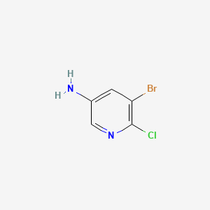 5-Bromo-6-chloropyridin-3-amine chemical structure (CAS 130284-53-6)