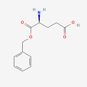 (S)-4-Amino-5-(benzyloxy)-5-oxopentanoic acid chemical structure (CAS 13030-09-6)