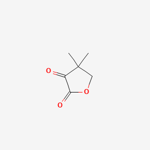 4,4-Dimethyldihydrofuran-2,3-dione chemical structure (CAS 13031-04-4)
