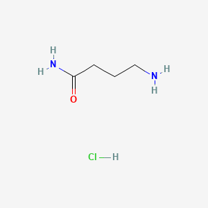 4-Aminobutanamide hydrochloride chemical structure (CAS 13031-62-4)
