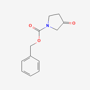 Benzyl 3-oxopyrrolidine-1-carboxylate chemical structure (CAS 130312-02-6)