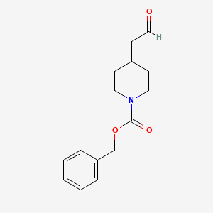 Benzyl 4-(2-oxoethyl)piperidine-1-carboxylate chemical structure (CAS 130312-10-6)