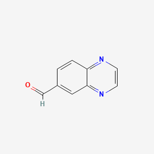 Quinoxaline-6-carbaldehyde chemical structure (CAS 130345-50-5)