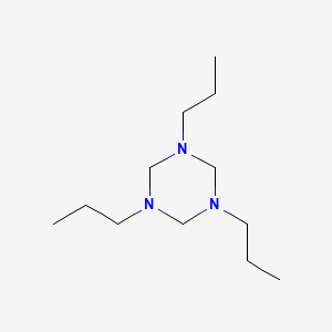 1,3,5-Tripropyl-1,3,5-triazinane chemical structure (CAS 13036-81-2)
