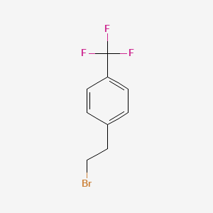 1-(2-Bromoethyl)-4-(trifluoromethyl)benzene chemical structure (CAS 130365-87-6)
