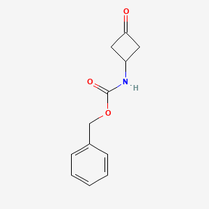 Benzyl (3-oxocyclobutyl)carbamate chemical structure (CAS 130369-36-7)