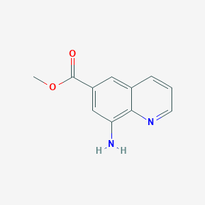 Methyl 8-aminoquinoline-6-carboxylate chemical structure (CAS 1303890-27-8)