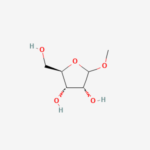 (2R,3S,4R)-2-(Hydroxymethyl)-5-methoxytetrahydrofuran-3,4-diol(α and β mixture) chemical structure (CAS 13039-63-9)