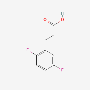 3-(2,5-Difluorophenyl)propanoic acid chemical structure (CAS 130408-15-0)