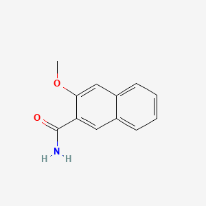 3-Methoxynaphthalene-2-carboxamide chemical structure (CAS 13042-06-3)