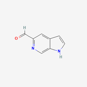 1H-Pyrrolo[2,3-c]pyridine-5-carbaldehyde chemical structure (CAS 130473-26-6)