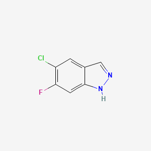 5-Chloro-6-fluoro-1H-indazol chemical structure (CAS 1305207-97-9)