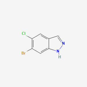 6-Bromo-5-chloro-1H-indazole chemical structure (CAS 1305208-02-9)