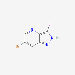 6-Bromo-3-iodo-1H-pyrazolo[4,3-b]pyridine chemical structure (CAS 1305208-17-6)