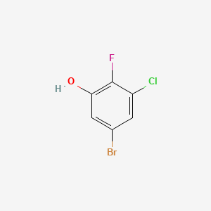 5-Bromo-3-chloro-2-fluorophenol chemical structure (CAS 1305322-97-7)