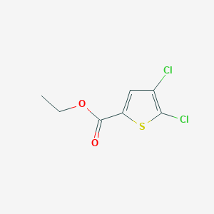 Ethyl 4,5-dichlorothiophene-2-carboxylate chemical structure (CAS 130562-97-9)