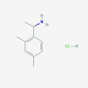 (S)-1-(2,4-Dimethylphenyl)ethanamine hydrochloride chemical structure (CAS 1305710-73-9)