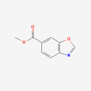 Methyl benzo[d]oxazole-6-carboxylate chemical structure (CAS 1305711-40-3)