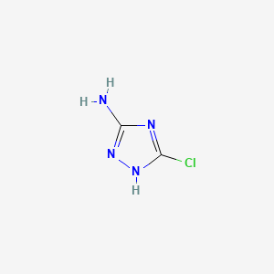 5-Chloro-1H-1,2,4-triazol-3-amine chemical structure (CAS 130631-49-1)