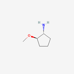 trans-2-Methoxycyclopentanamine chemical structure (CAS 1306310-32-6)