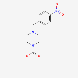 1-Boc-4-(4-Nitrobenzyl)piperazine chemical structure (CAS 130636-61-2)