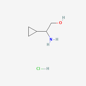 2-Amino-2-cyclopropylethanol hydrochloride chemical structure (CAS 1306603-98-4)