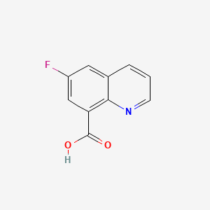 6-Fluoroquinoline-8-carboxylic acid chemical structure (CAS 1306605-84-4)