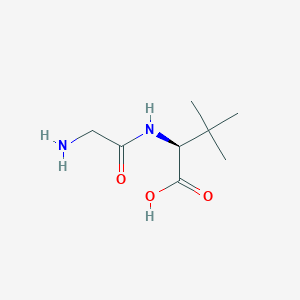 (S)-2-(2-Aminoacetamido)-3,3-dimethylbutanoic acid chemical structure (CAS 1307188-77-7)