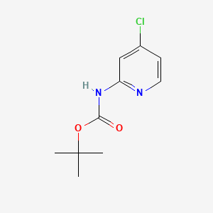 tert-Butyl (4-chloropyridin-2-yl)carbamate chemical structure (CAS 130721-78-7)