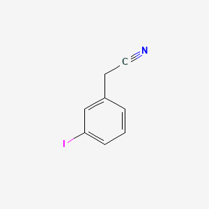 2-(3-Iodophenyl)acetonitrile chemical structure (CAS 130723-54-5)