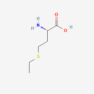 (S)-2-Amino-4-(ethylthio)butanoic acid chemical structure (CAS 13073-35-3)