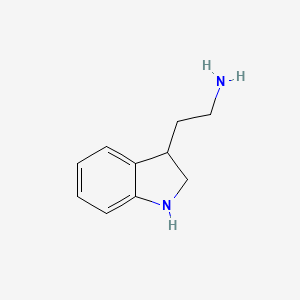 2-(Indolin-3-yl)ethanamine chemical structure (CAS 13078-91-6)