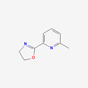 2-(6-Methylpyridin-2-yl)-4,5-dihydrooxazole chemical structure (CAS 1308311-06-9)