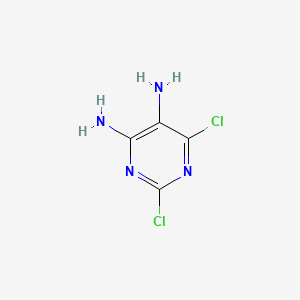 2,6-Dichloropyrimidine-4,5-diamine chemical structure (CAS 130838-36-7)
