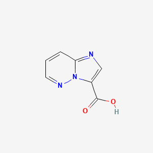 Imidazo[1,2-b]pyridazine-3-carboxylic acid chemical structure (CAS 1308384-58-8)