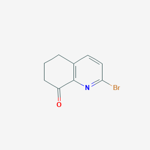 2-Bromo-6,7-dihydroquinolin-8(5H)-one chemical structure (CAS 130861-70-0)