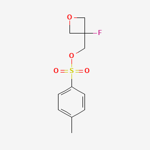 (3-Fluorooxetan-3-yl)methyl 4-methylbenzenesulfonate chemical structure (CAS 1308644-71-4)