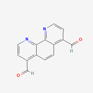1,10-Phenanthroline-4,7-dicarbaldehyde chemical structure (CAS 130897-87-9)