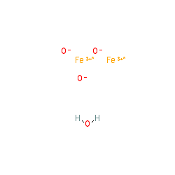 Iron(III) oxide chemical structure (CAS 1309-37-1)