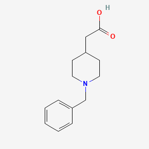2-(1-Benzylpiperidin-4-yl)acetic acid chemical structure (CAS 130927-83-2)