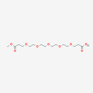 3-Oxo-2,6,9,12,15,18-hexaoxahenicosan-21-oic acid chemical structure (CAS 1309460-30-7)