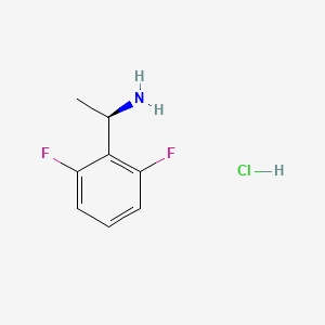 (R)-1-(2,6-Difluorophenyl)ethanamine hydrochloride chemical structure (CAS 1309598-72-8)