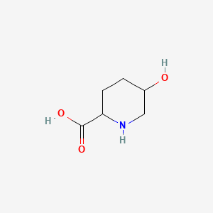 5-Hydroxypiperidine-2-carboxylic acid chemical structure (CAS 13096-31-6)