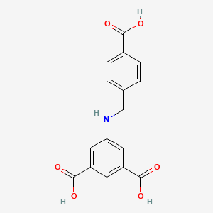 5-((4-Carboxybenzyl)amino)isophthalic acid chemical structure (CAS 1309853-81-3)