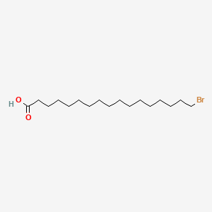 17-Bromoheptadecanoic acid chemical structure (CAS 13099-35-9)
